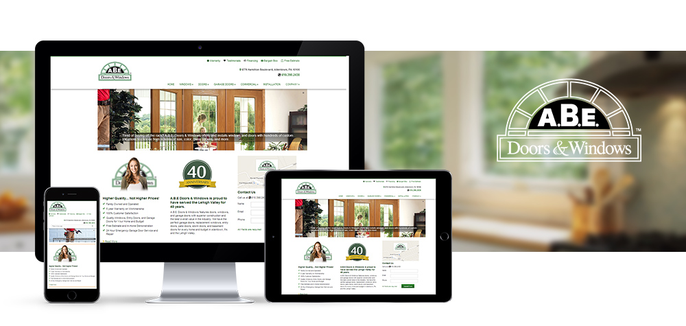 Screen Shots of A.B.E. Doors & Windows