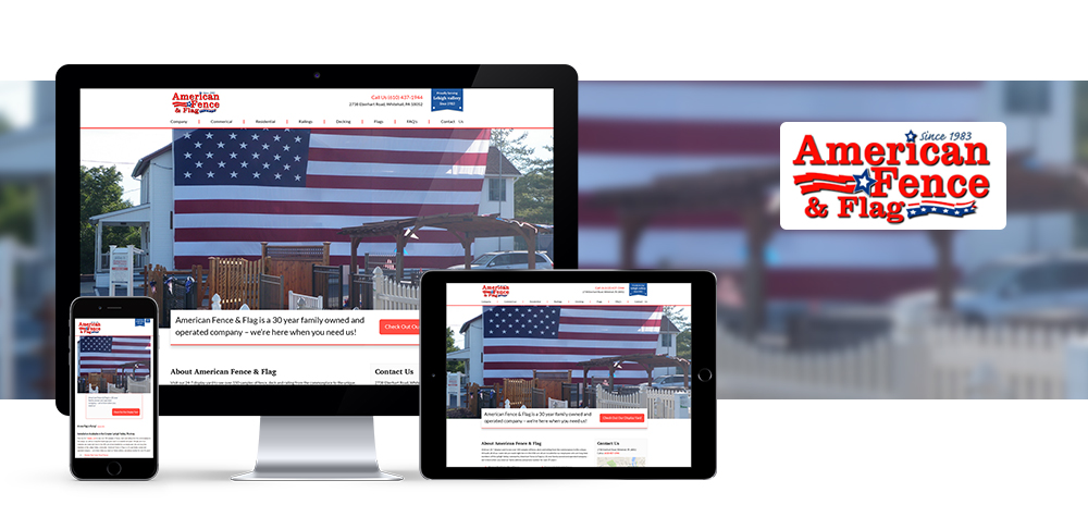 Screen Shots of American Fence & Flag