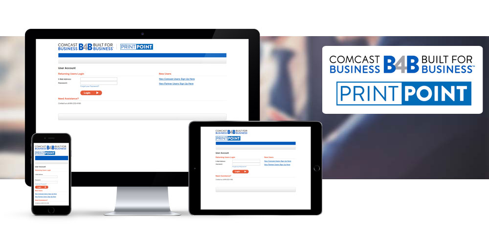 Screen Shots of Comcast Business