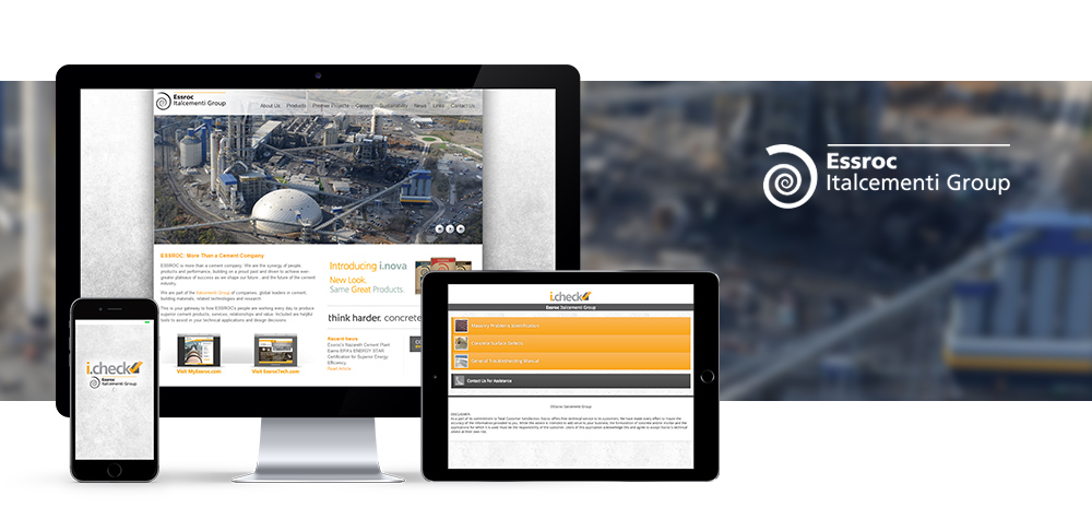 Screen Shots of ESSROC Italcementi Group