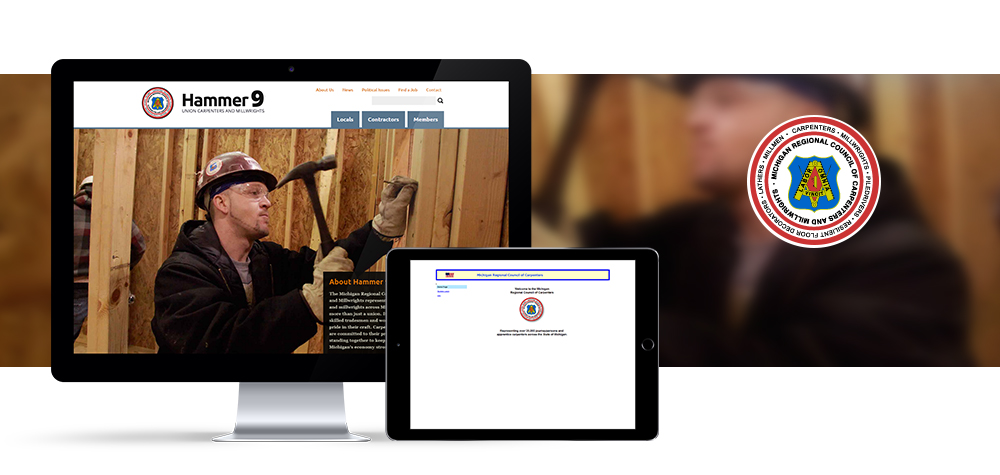 Screen Shots of Michigan Regional Council of Carpenters