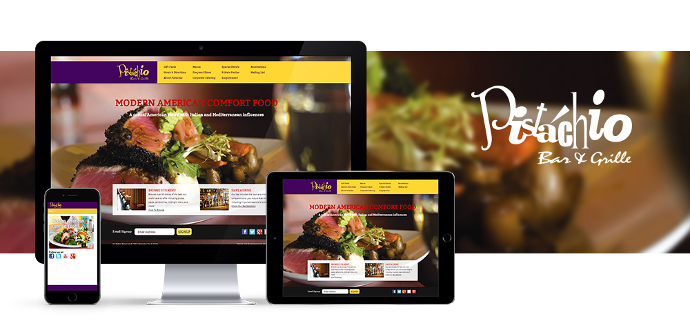 Screen Shots of Pistachio Bar & Grille